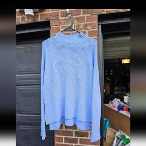 Soft knitted purple sweater